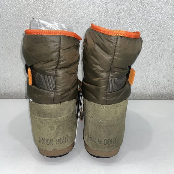 Moon Boot Suede & Nylon Lace-Up Ankle Boots – Men’s 7.5 / Women’s 8.5, Military - Picture 5 of 8